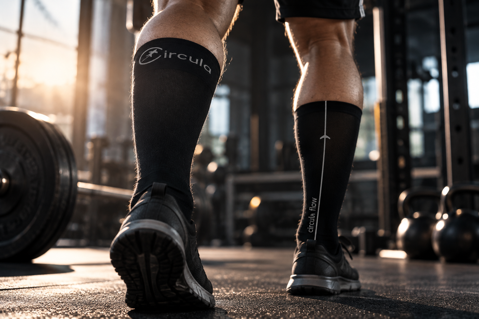 Athlete training in Circula compression socks
